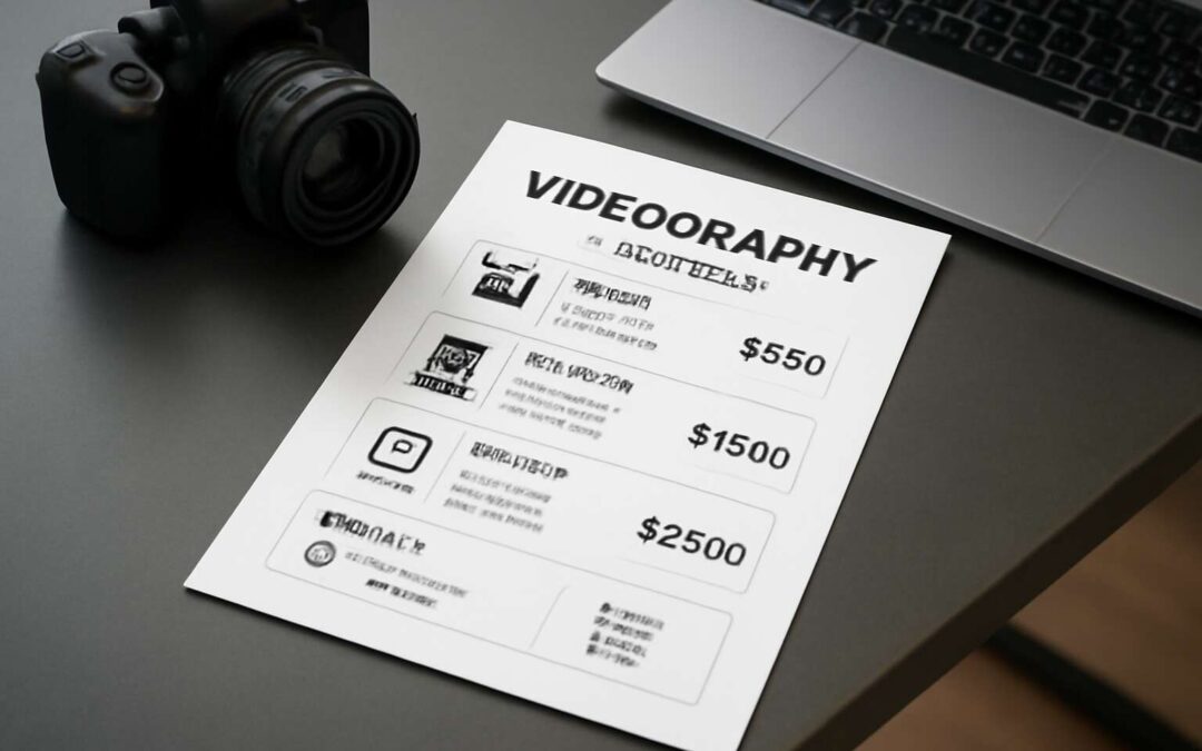 Elevate Your Business with Our Professional Videography Rate Card Template for Stunning Price Listings